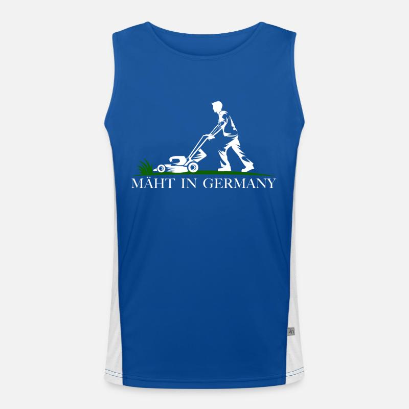 Mäht in Germany Funktionelles Kontrast-Tank Top für Männer 