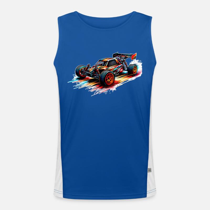 RC Buggy - Color Splash Men's Functional Contrast Tank Top 