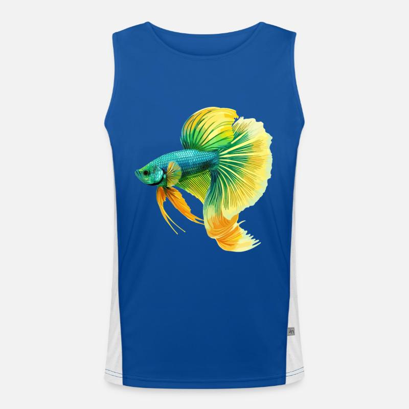 Bettas Betta Poisson Betta Débardeur respirant contrasté Homme 