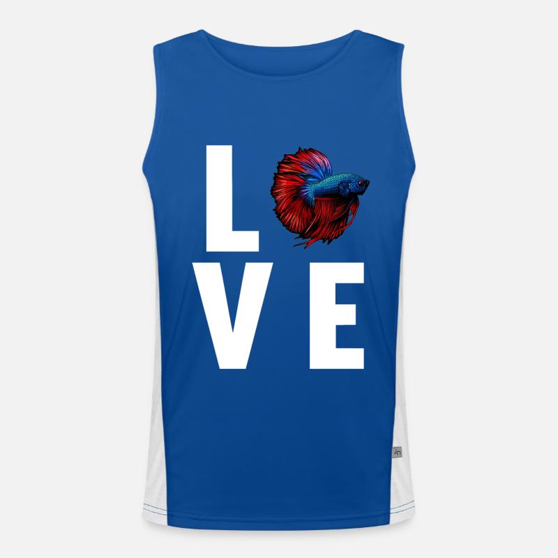 Bettas Betta Poisson Betta Débardeur respirant contrasté Homme 