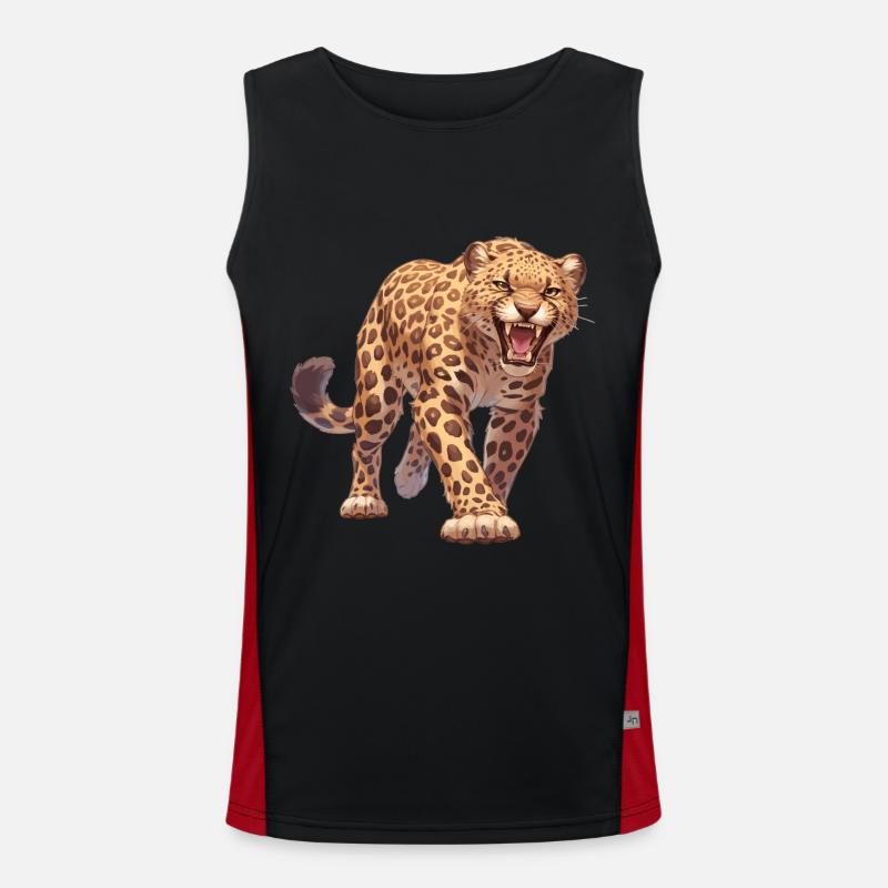 Léopard léopard Débardeur respirant contrasté Homme 