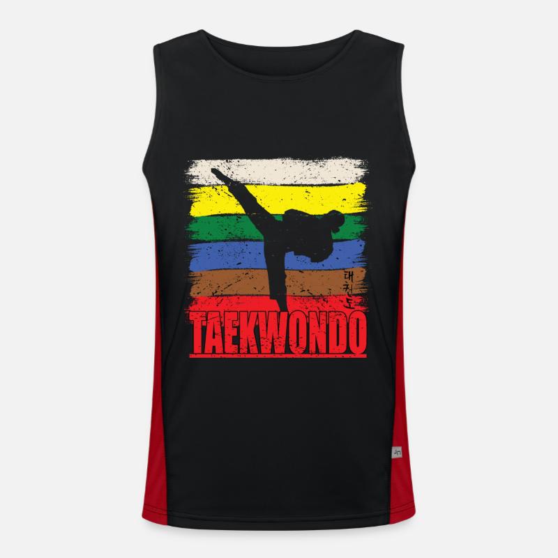 Taekwondo for martial arts enthusiasts Kick Men's Functional Contrast Tank Top 