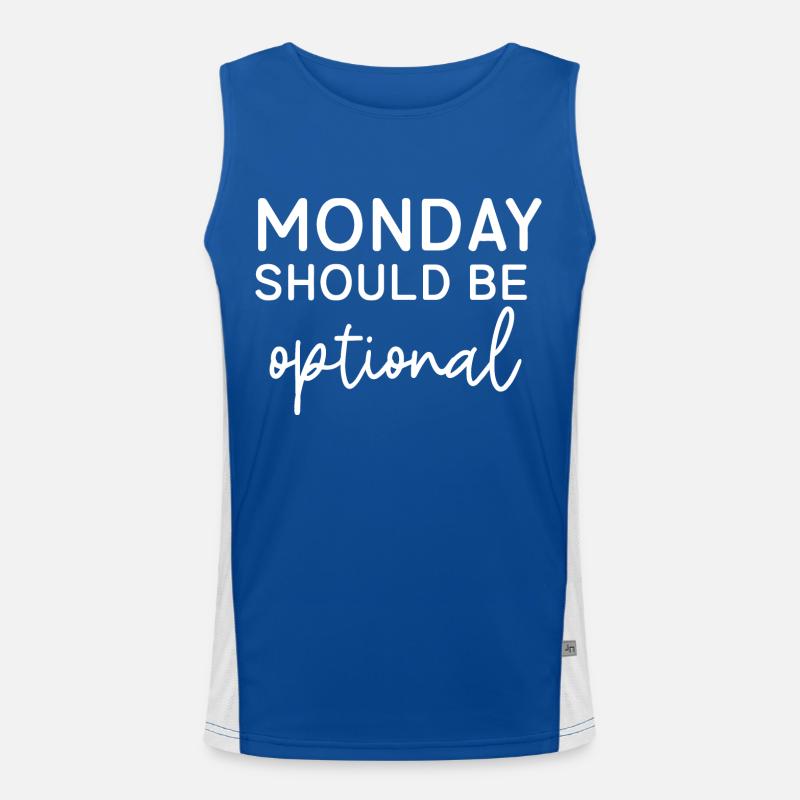 Monday Should Be Optional Men's Functional Contrast Tank Top 