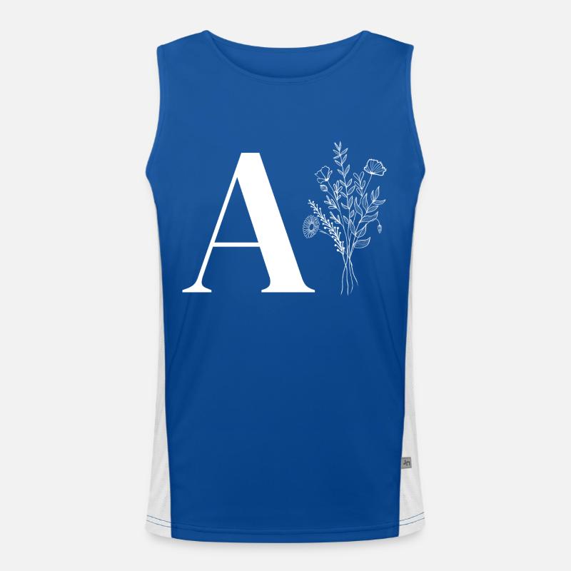 Lette a fleurs minimalistes Débardeur respirant contrasté Homme 