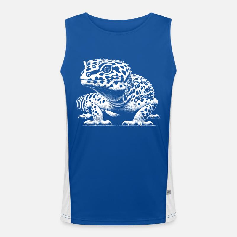 Leopardgecko Funktionelles Kontrast-Tank Top für Männer 