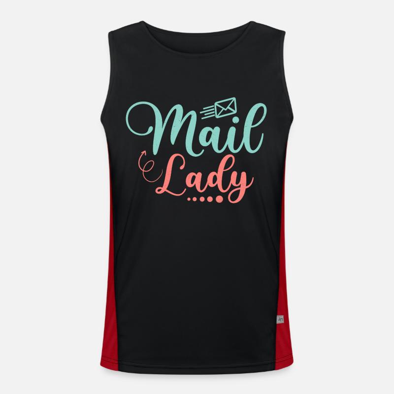 Mail Lady Mailman Postal Worker Funktionelles Kontrast-Tank Top für Männer 