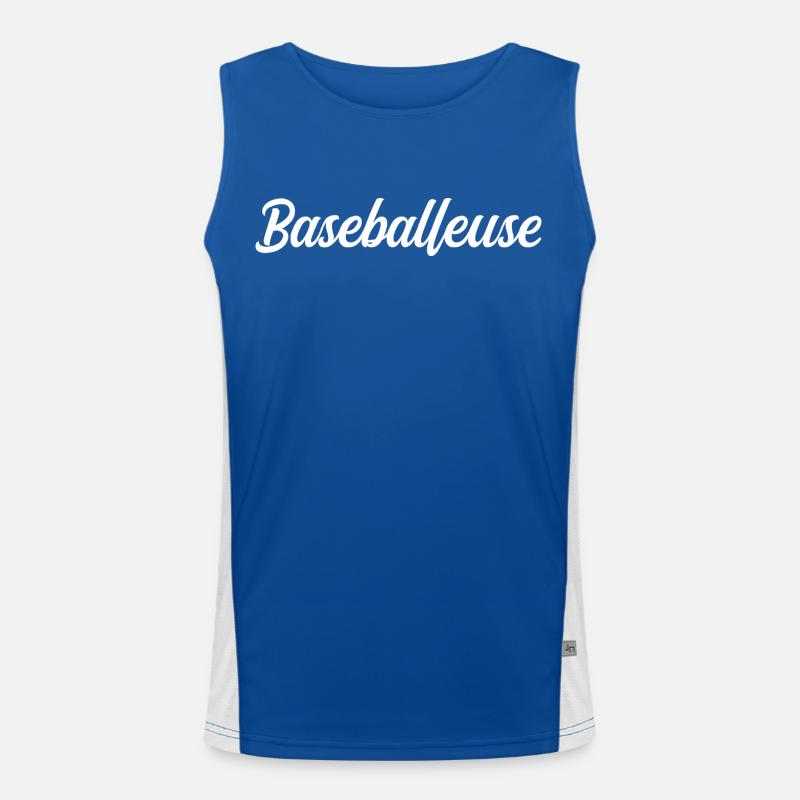 Baseball player Men's Functional Contrast Tank Top 