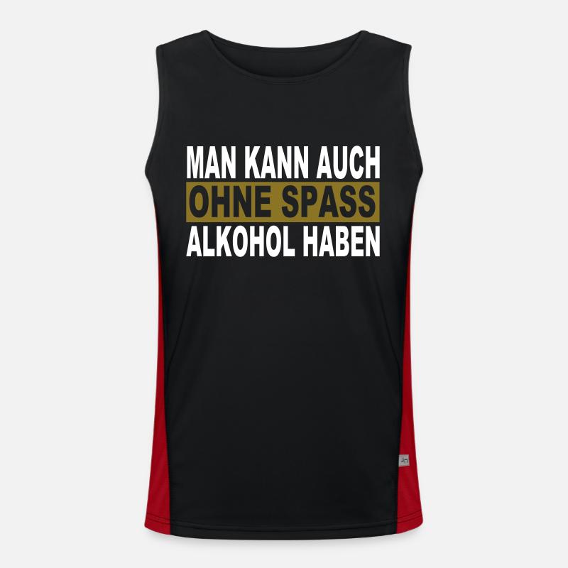 Alcohol Men's Functional Contrast Tank Top 