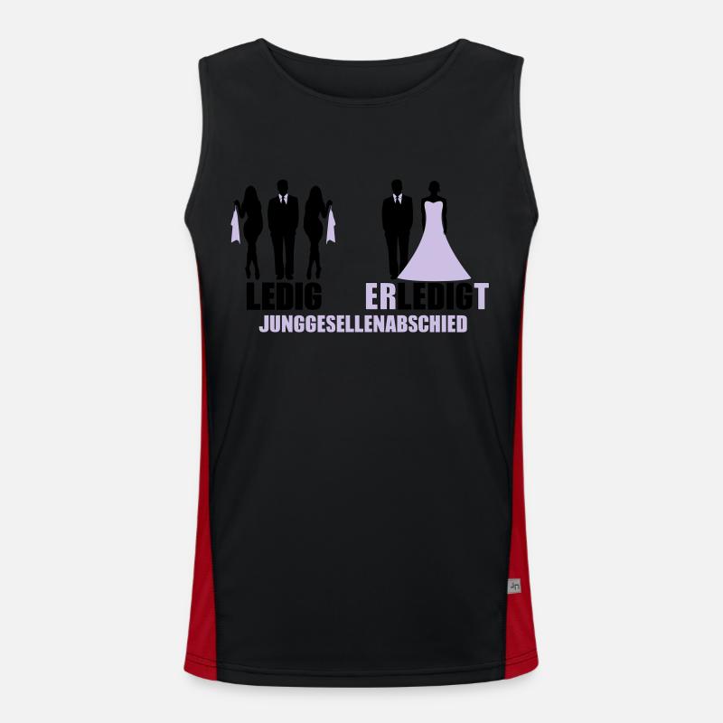 Ledig Erledigt Funktionelles Kontrast-Tank Top für Männer 