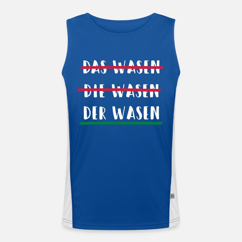 das die oder der Cannstatter Wasen Geschenk Funktionelles Kontrast-Tank Top für Männer 