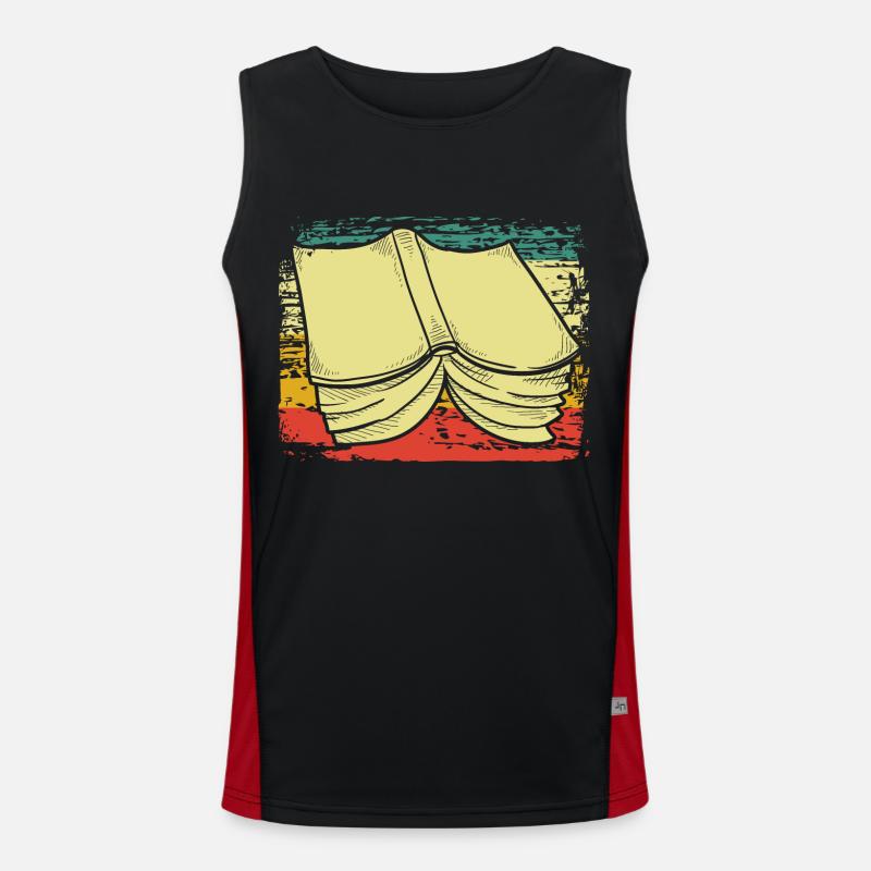 Bücher Funktionelles Kontrast-Tank Top für Männer 