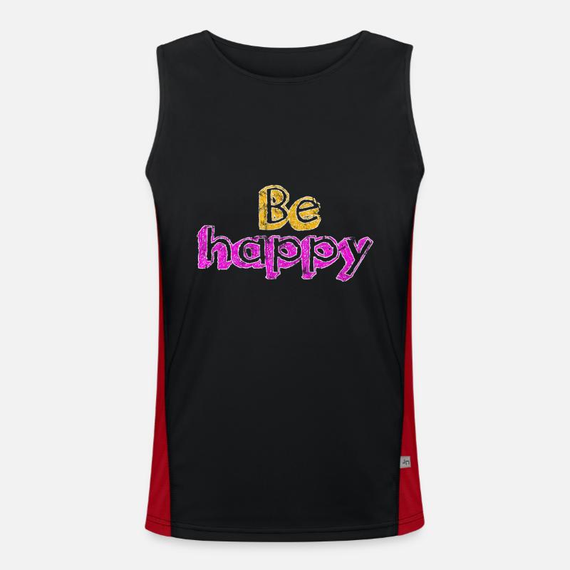 Spruch Funktionelles Kontrast-Tank Top für Männer 