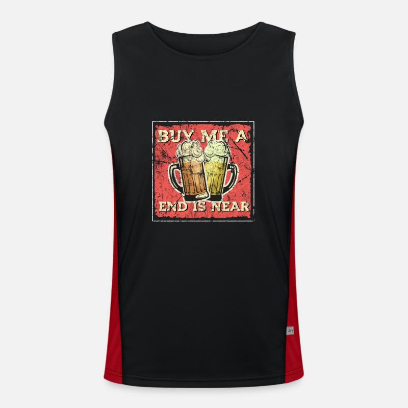 Junggesellenabschied Funktionelles Kontrast-Tank Top für Männer 