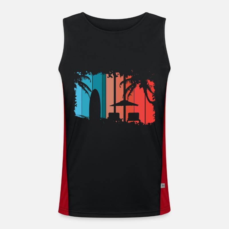 Strand Funktionelles Kontrast-Tank Top für Männer 