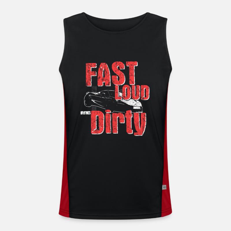 Auto Motor Geschenkidee Funktionelles Kontrast-Tank Top für Männer 