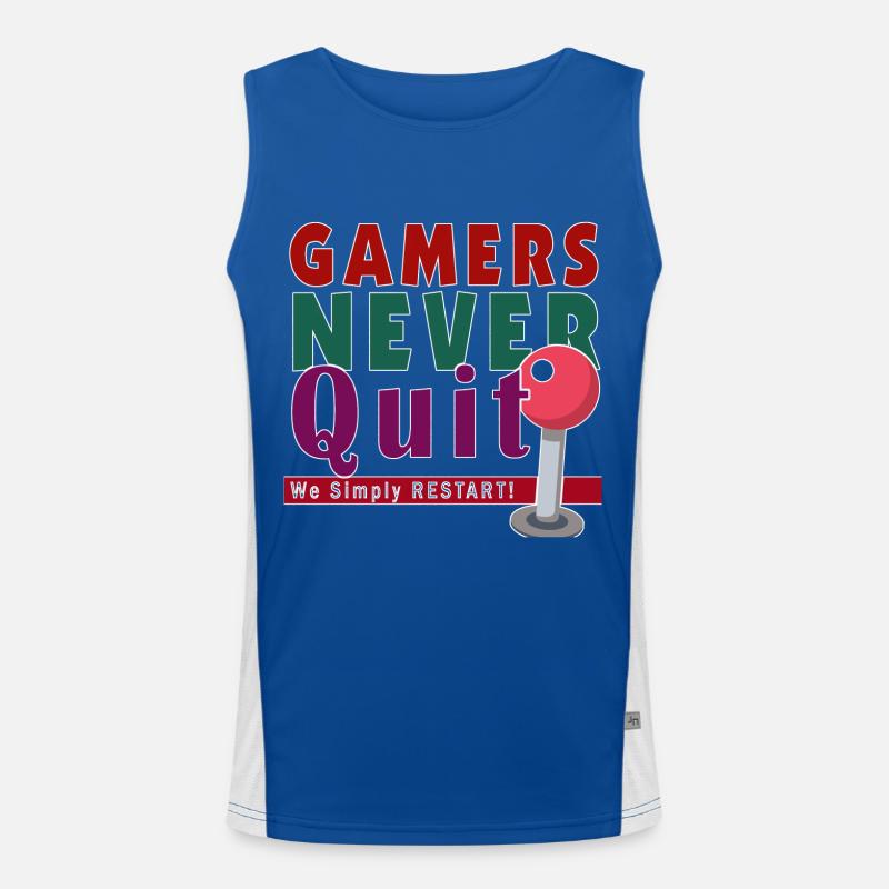 Zocken Gaming Geschenkidee Nerd Funktionelles Kontrast-Tank Top für Männer 