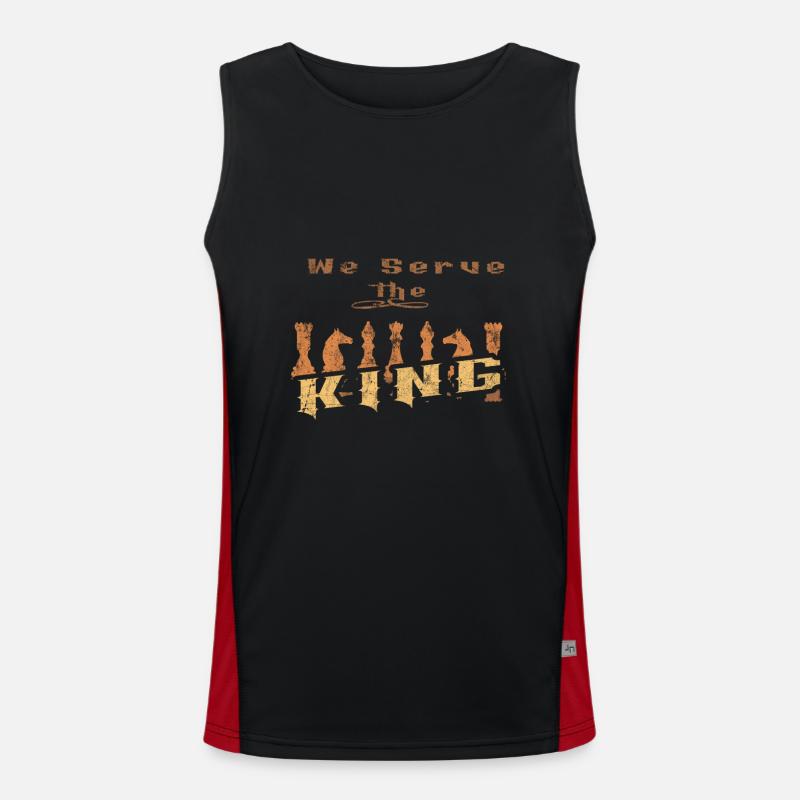 Schach Funktionelles Kontrast-Tank Top für Männer 