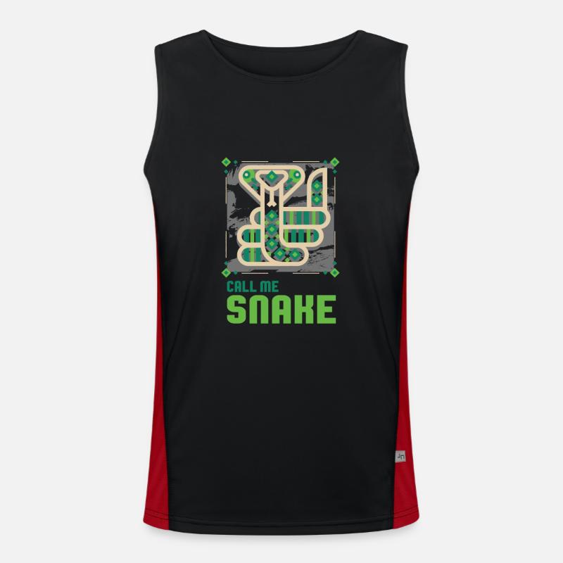 Schlange Funktionelles Kontrast-Tank Top für Männer 