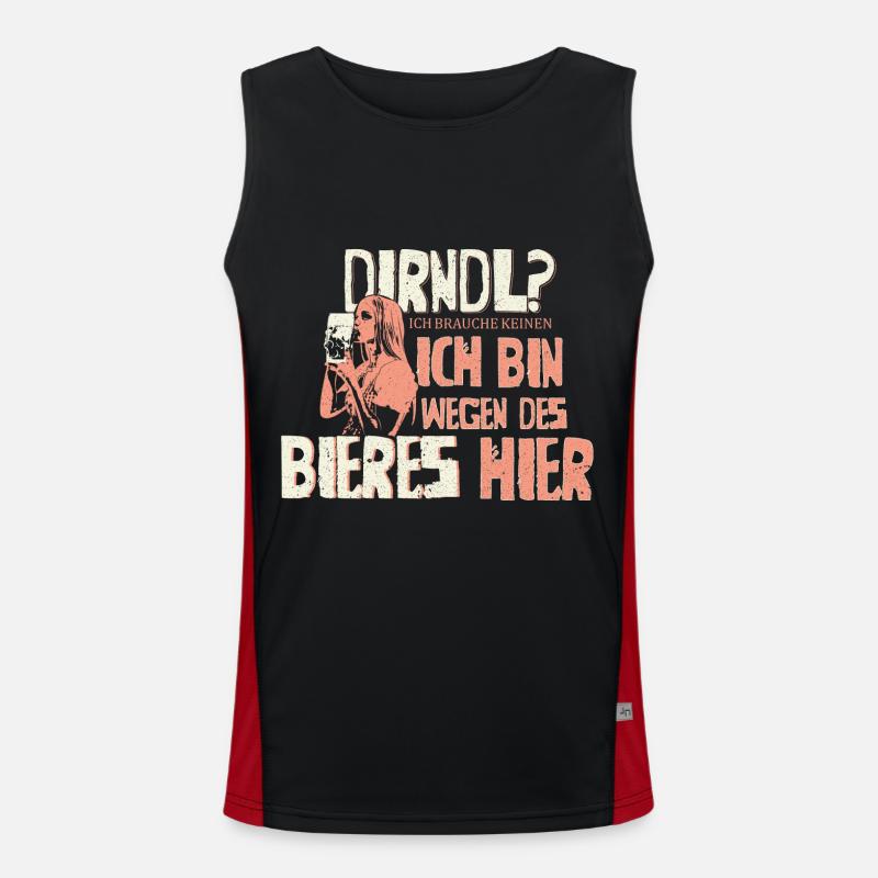 Dirndl Funktionelles Kontrast-Tank Top für Männer 