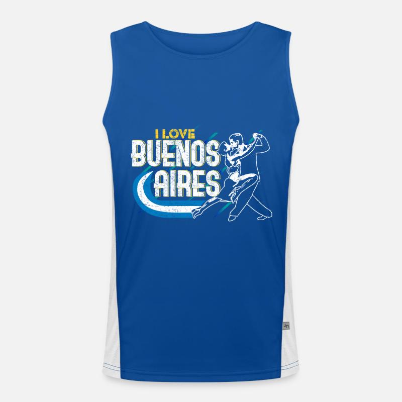 Argentines Buenos Aires Men's Functional Contrast Tank Top 