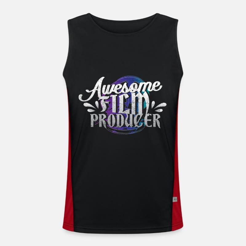 Filmmaker cinema gift Men's Functional Contrast Tank Top 