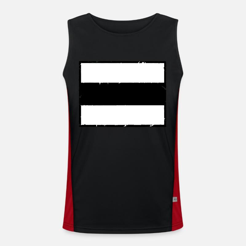 Rahmen Schild Design Funktionelles Kontrast-Tank Top für Männer 
