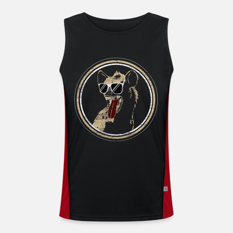 Hyena Laughing Predator Men's Functional Contrast Tank Top 