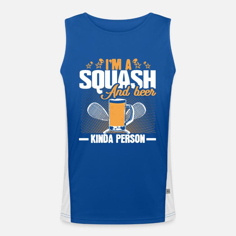 Squash Squashball Turnier Funktionelles Kontrast-Tank Top für Männer 