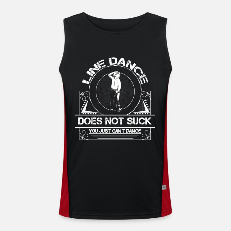 Linedance Linedancing Tänzerin Funktionelles Kontrast-Tank Top für Männer 