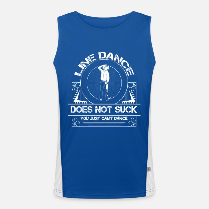 Linedance Linedancing Tänzerin Funktionelles Kontrast-Tank Top für Männer 