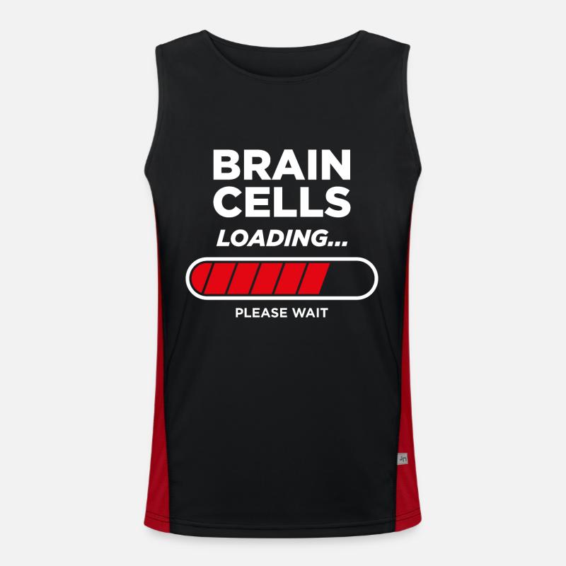 Brain Cells Loading Men's Functional Contrast Tank Top 