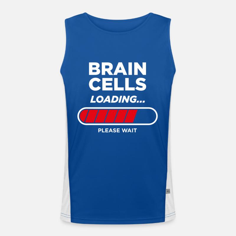Brain Cells Loading Men's Functional Contrast Tank Top 
