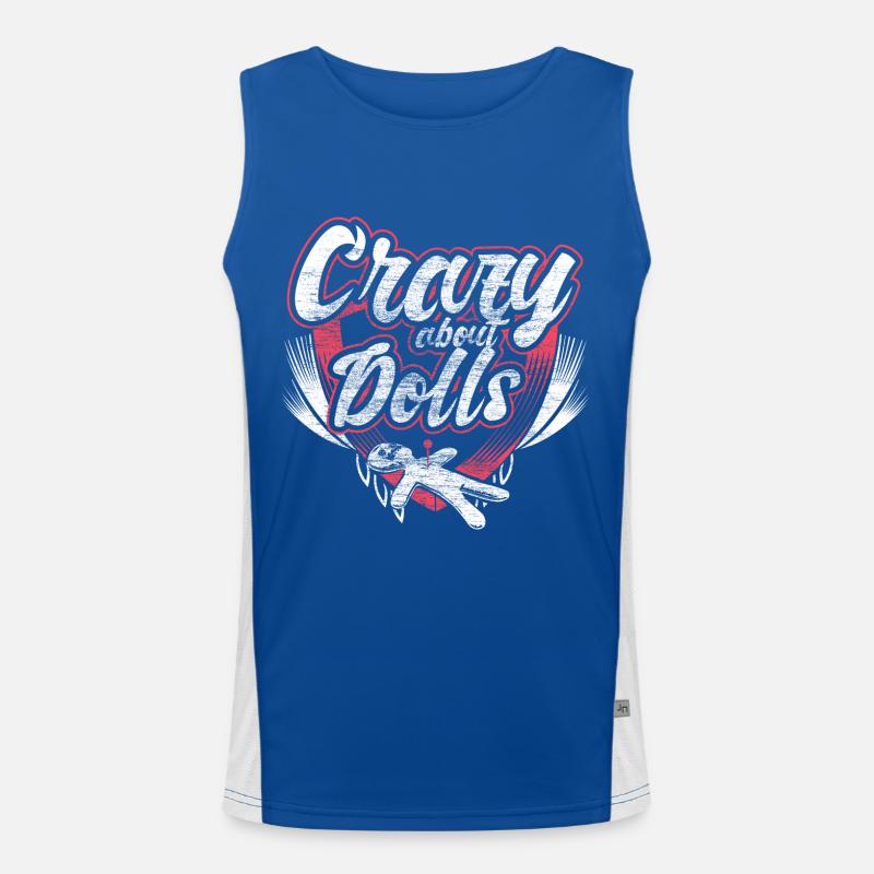 Voodoo Magic Funny Men's Functional Contrast Tank Top 