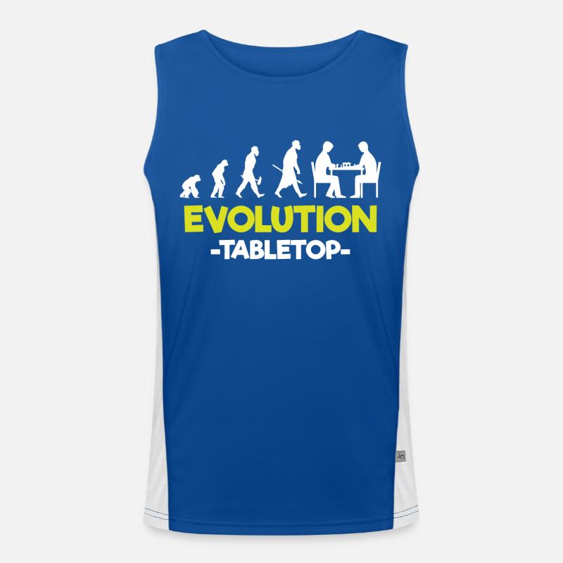 Tabletop Dice Game Figure Men's Functional Contrast Tank Top 