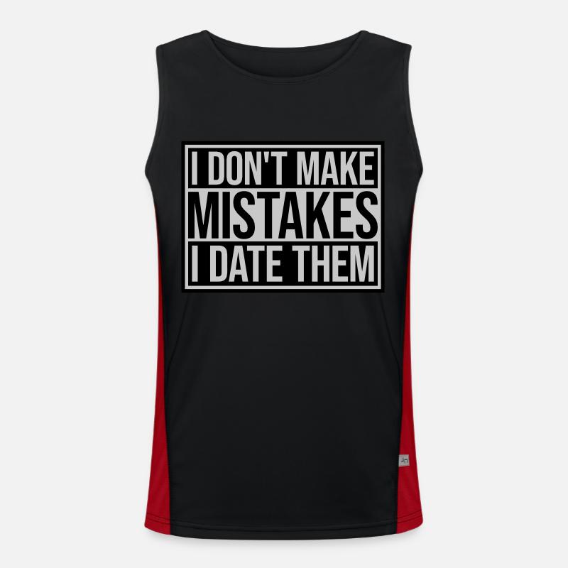 Date Erreurs Citation Logo Débardeur respirant contrasté Homme 