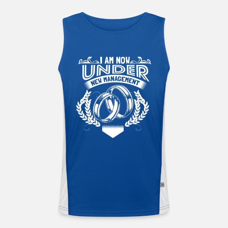 Ehe Eheleute Liebe Geschenkidee Funktionelles Kontrast-Tank Top für Männer 