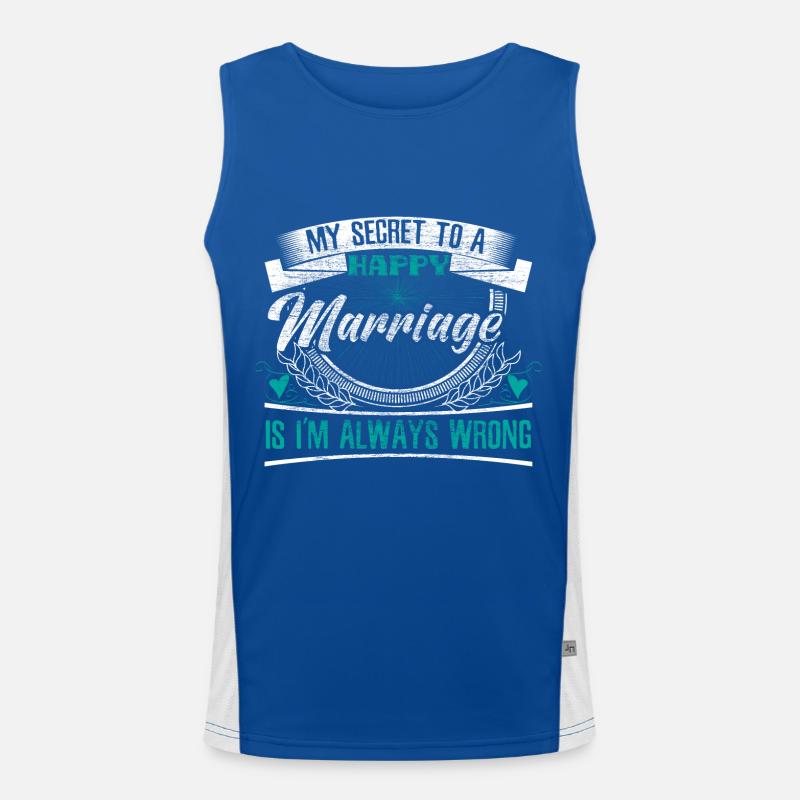 Ehe Funktionelles Kontrast-Tank Top für Männer 