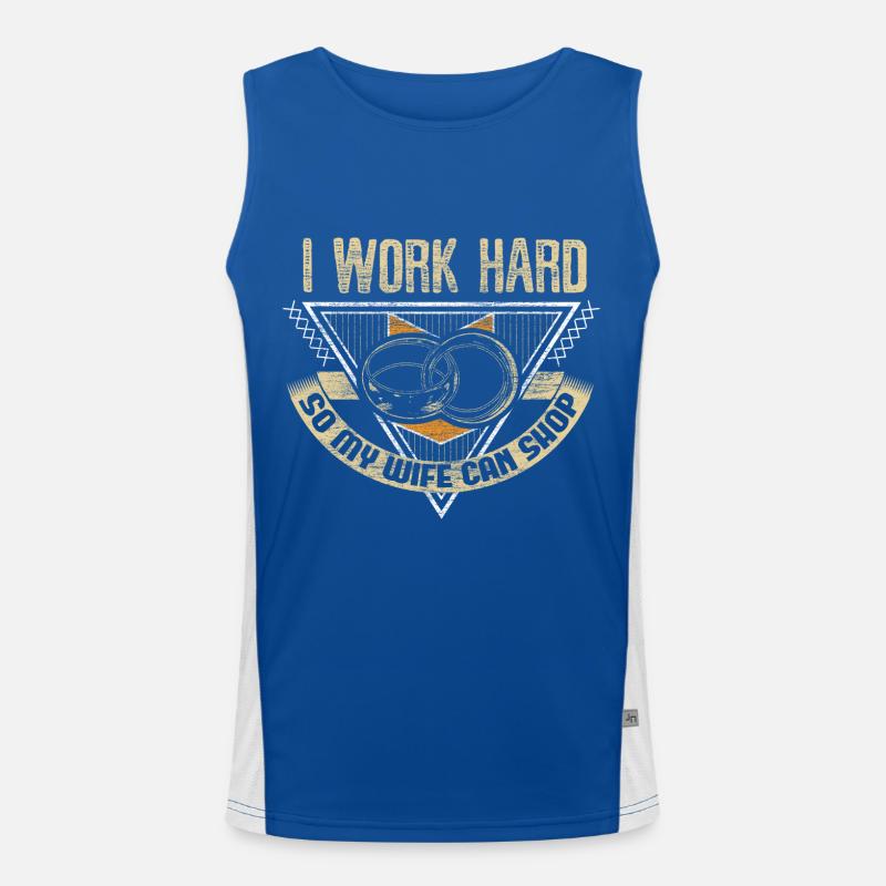 Marriage Wedding Gift Men's Functional Contrast Tank Top 