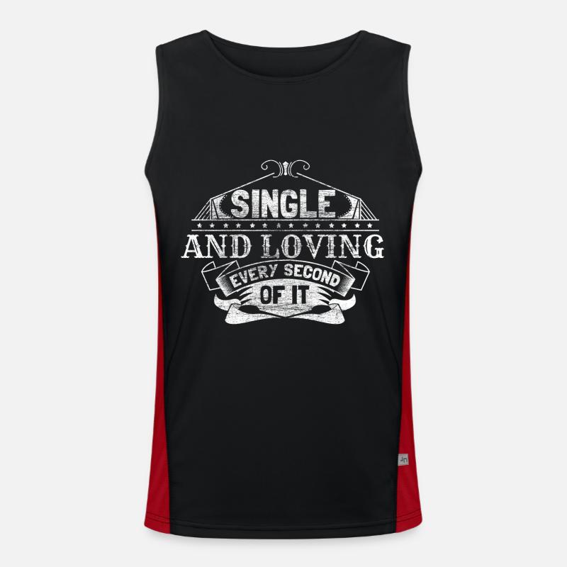 Single Solo Partnerschaft Funktionelles Kontrast-Tank Top für Männer 