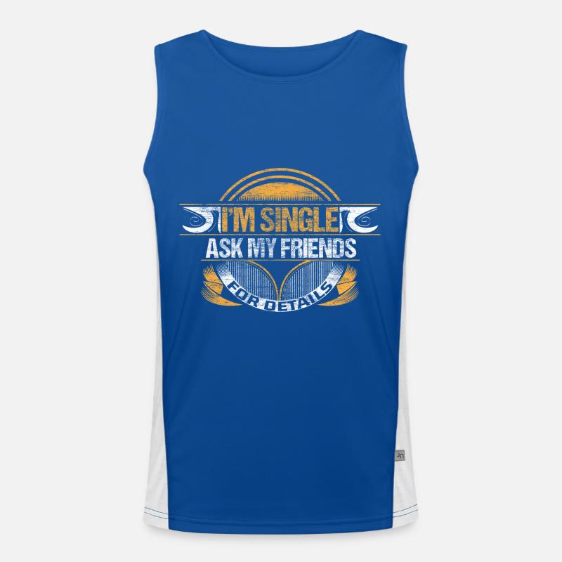 Single Relationship Men's Functional Contrast Tank Top 