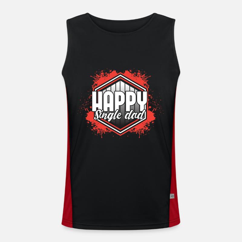 Single Father Father's Day Gift Men's Functional Contrast Tank Top 