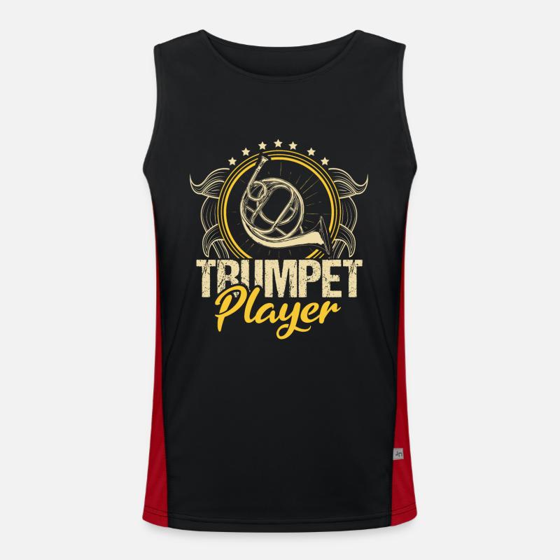Trompete Kapelle Funktionelles Kontrast-Tank Top für Männer 