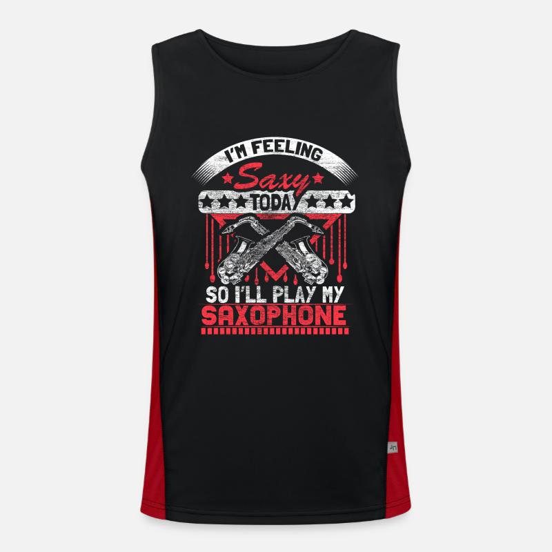 Saxophone Orchestra Chapel Men's Functional Contrast Tank Top 