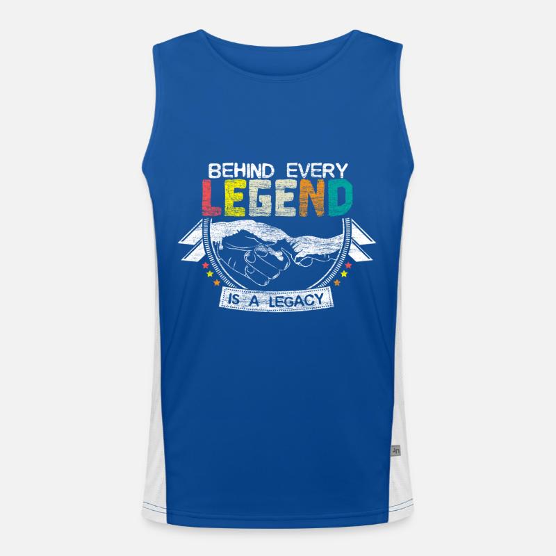 Vater & Sohn Vaterschaft Geschenkidee Funktionelles Kontrast-Tank Top für Männer 