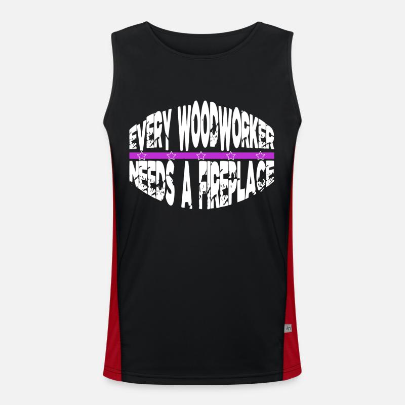 Carpenter Carpenter Tshirts Apprentice - Men's Functional Contrast Tank Top  - black/red