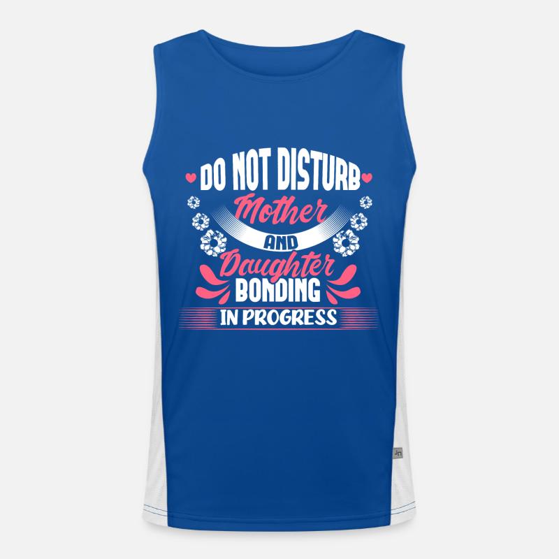 Mutter Tochter Familie Mutterliebe Geschenk Funktionelles Kontrast-Tank Top für Männer 
