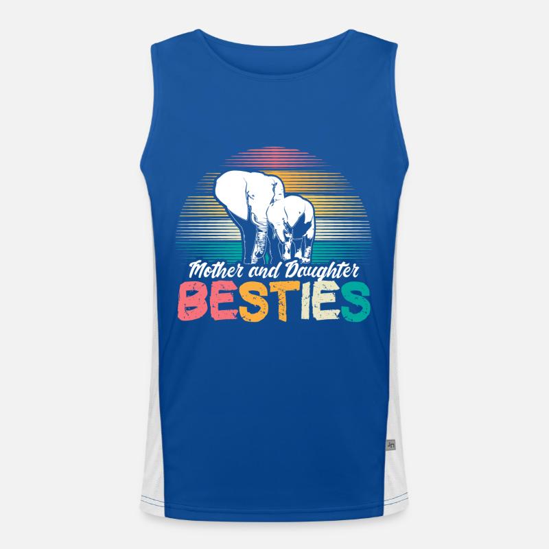 Mutter und Tochter Muttertag Liebe Geschenk Funktionelles Kontrast-Tank Top für Männer 
