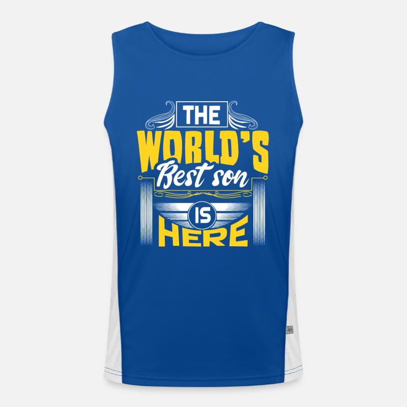 Sohn Mutter Funktionelles Kontrast-Tank Top für Männer 