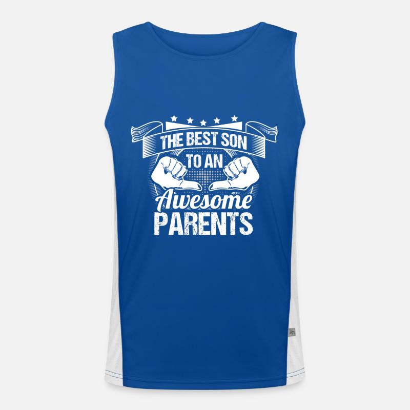 Sohn Eltern Geschenkidee Funktionelles Kontrast-Tank Top für Männer 
