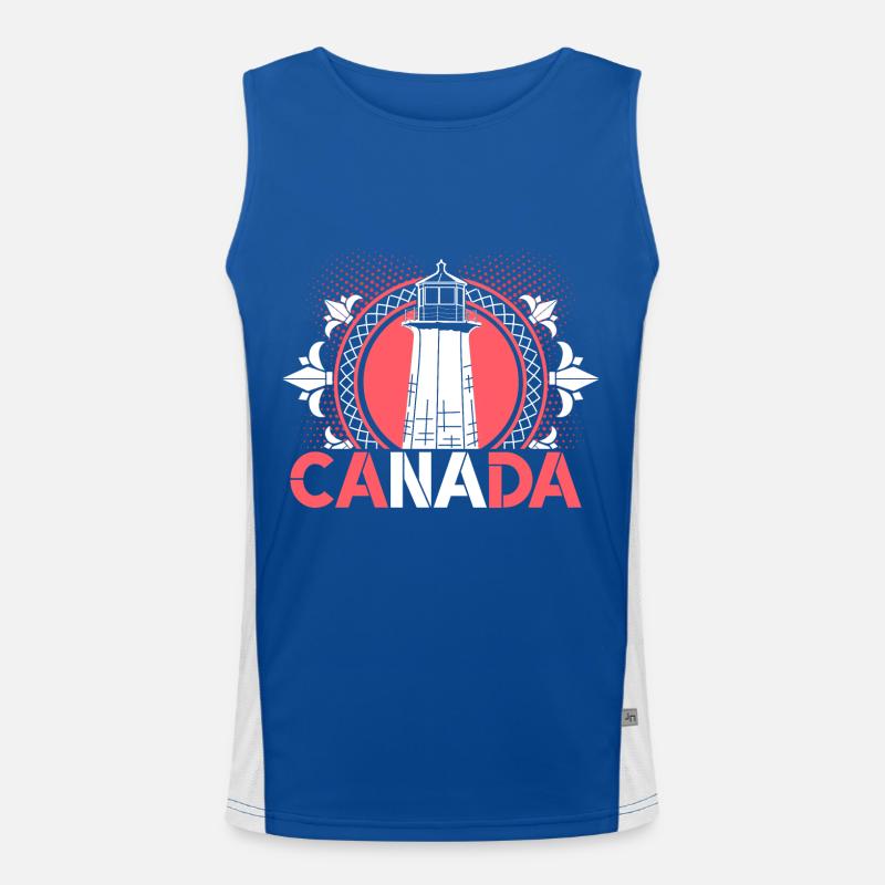 Canada Maple Leaf Men's Functional Contrast Tank Top 